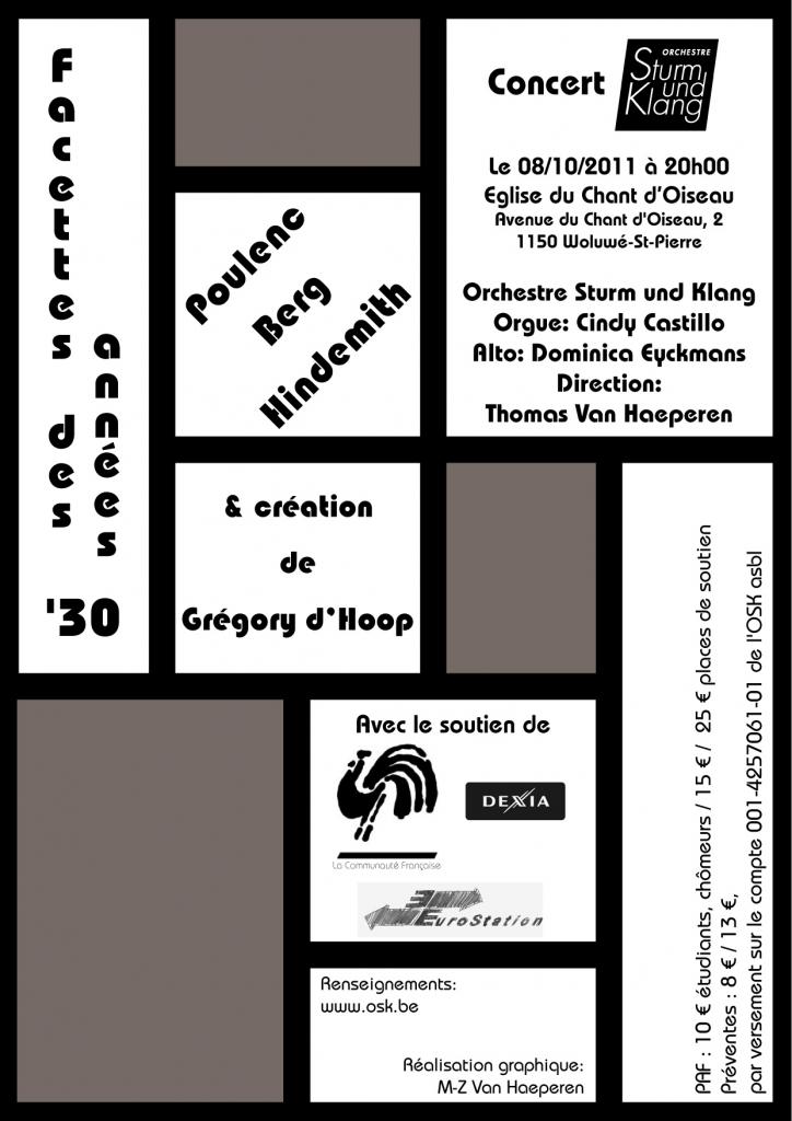 08/10/2011 - Facettes des années'30 - Eglise du chant d'oiseau